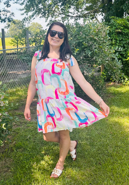 Multicolor Link Dress