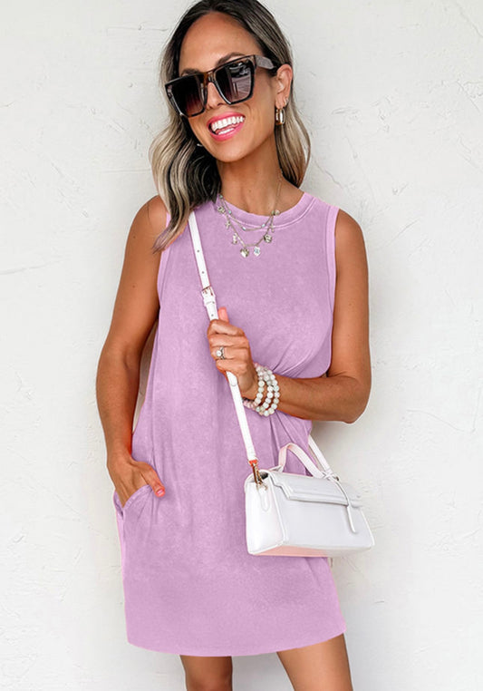 Purple Tank Top Dress