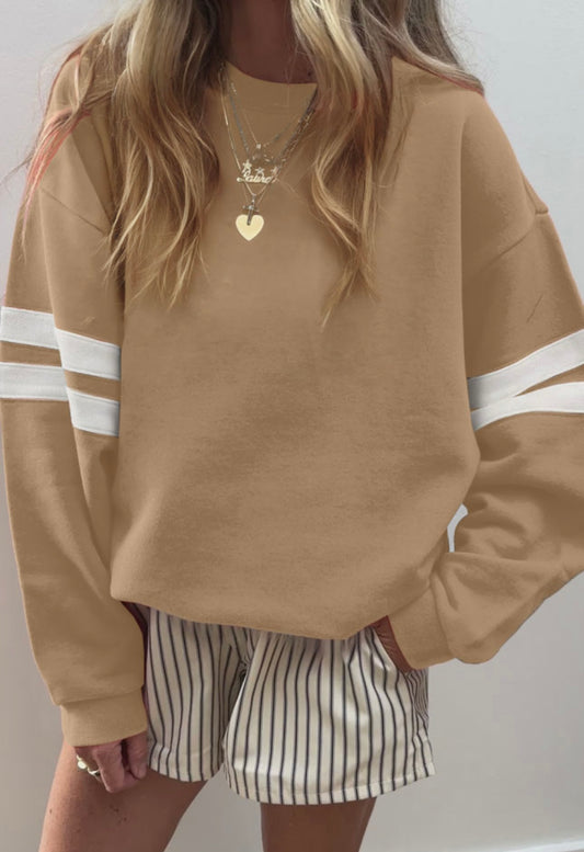 Tan Varsity Sweatshirt