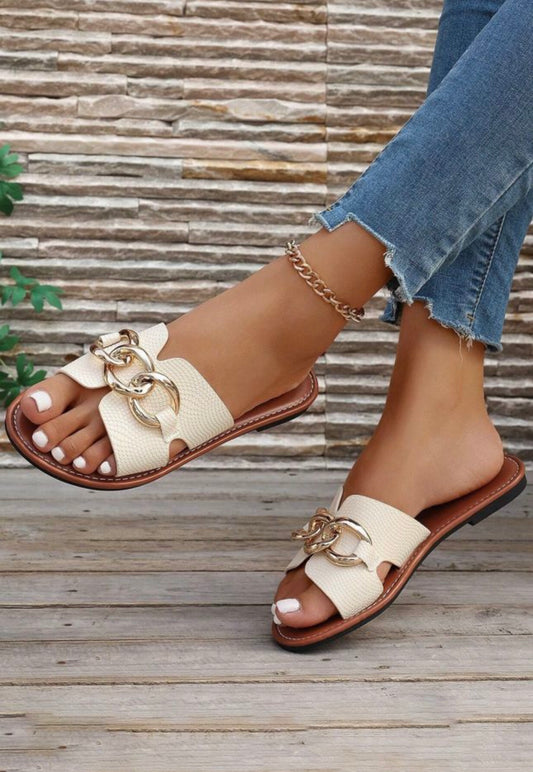 Gold Link Sandals