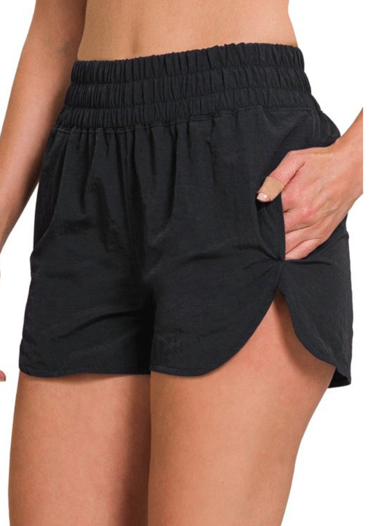 Black Zenana Athletic Shorts