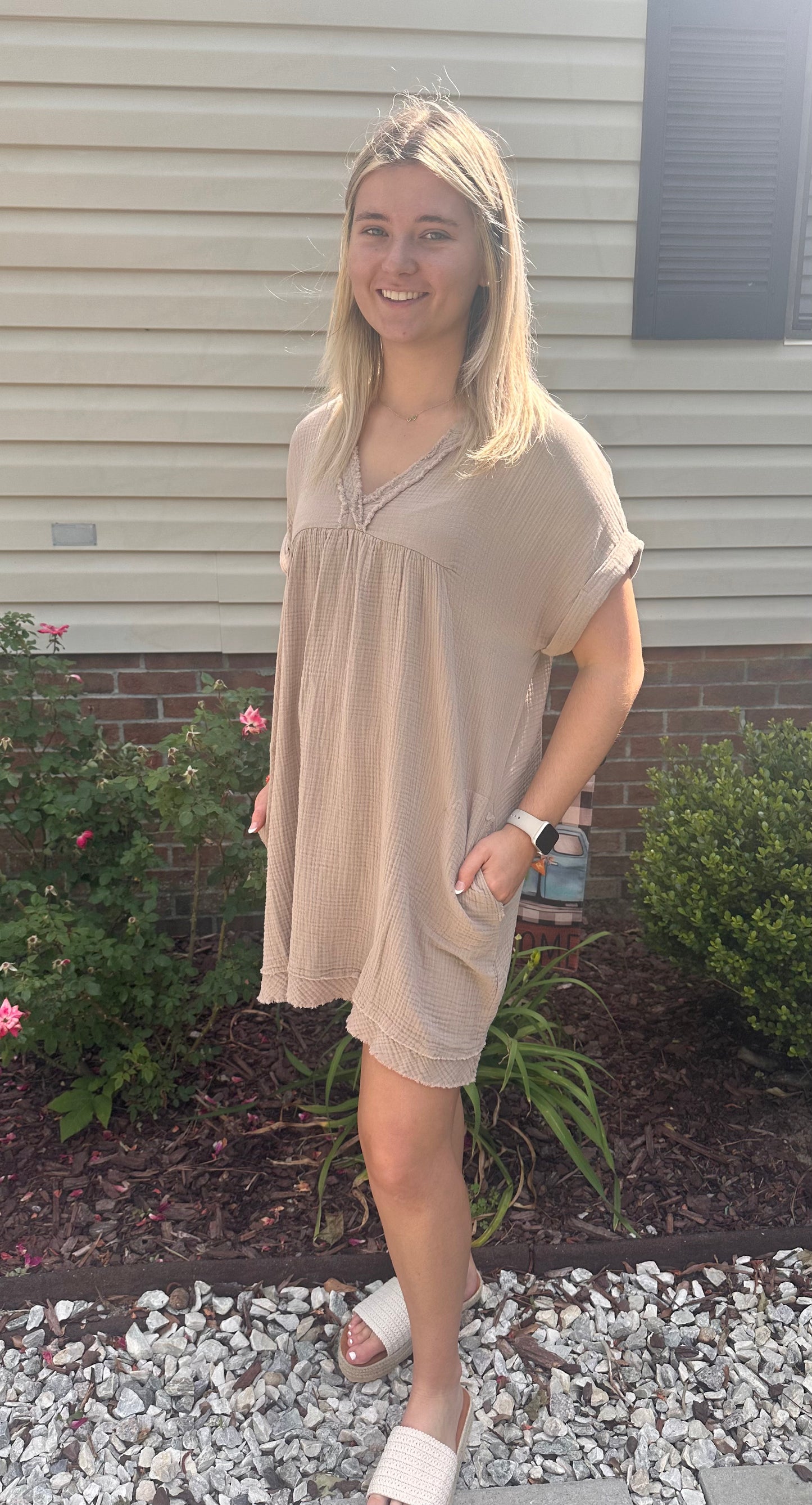 Light Mocha Zenana Dress