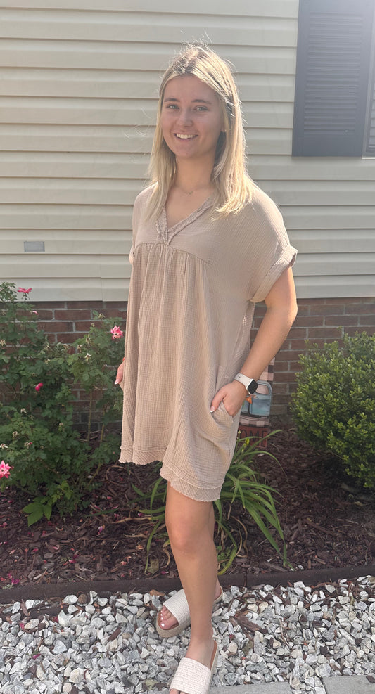Light Mocha Zenana Dress